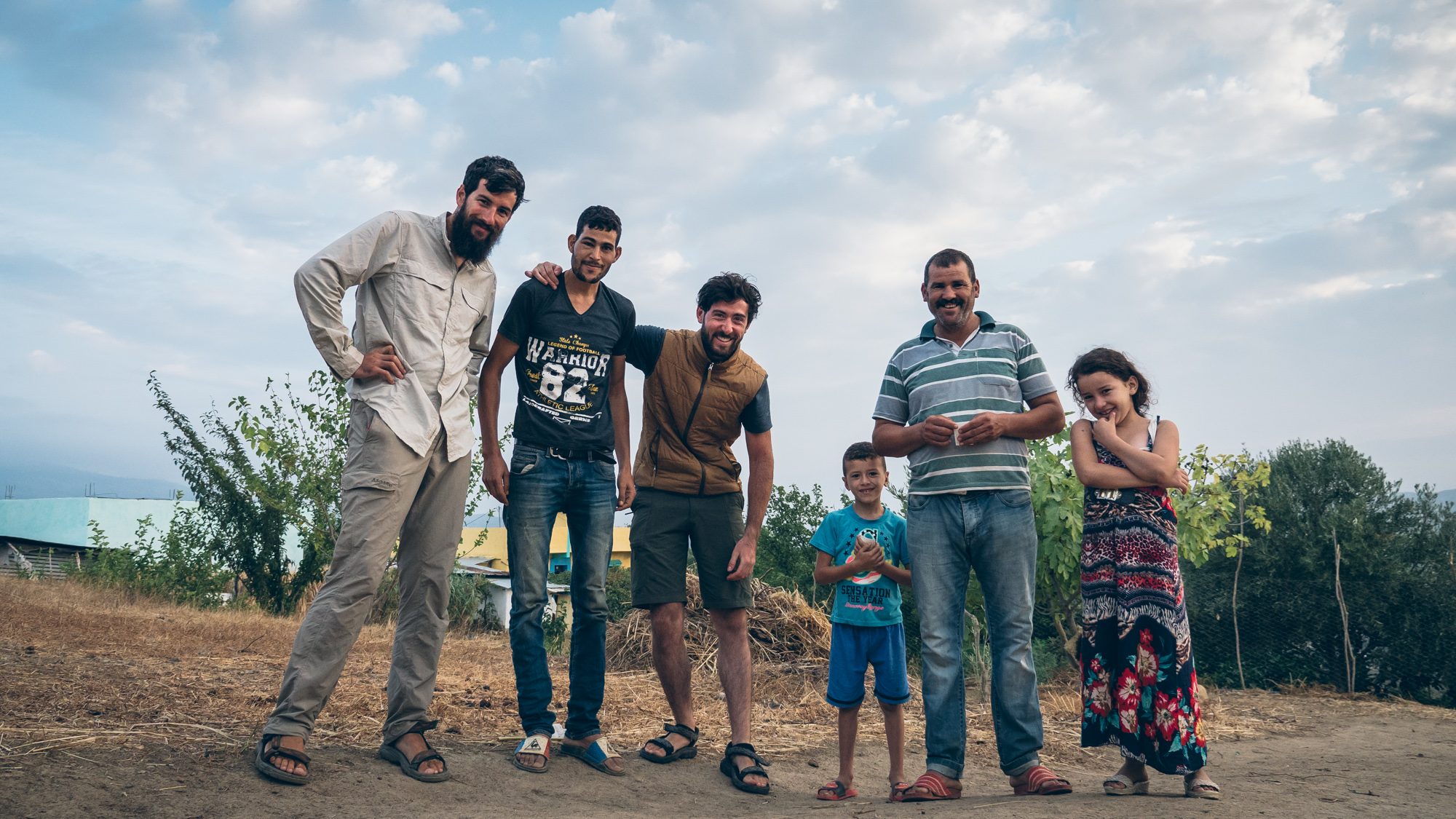 Rencontre d'une famille dans le RIF