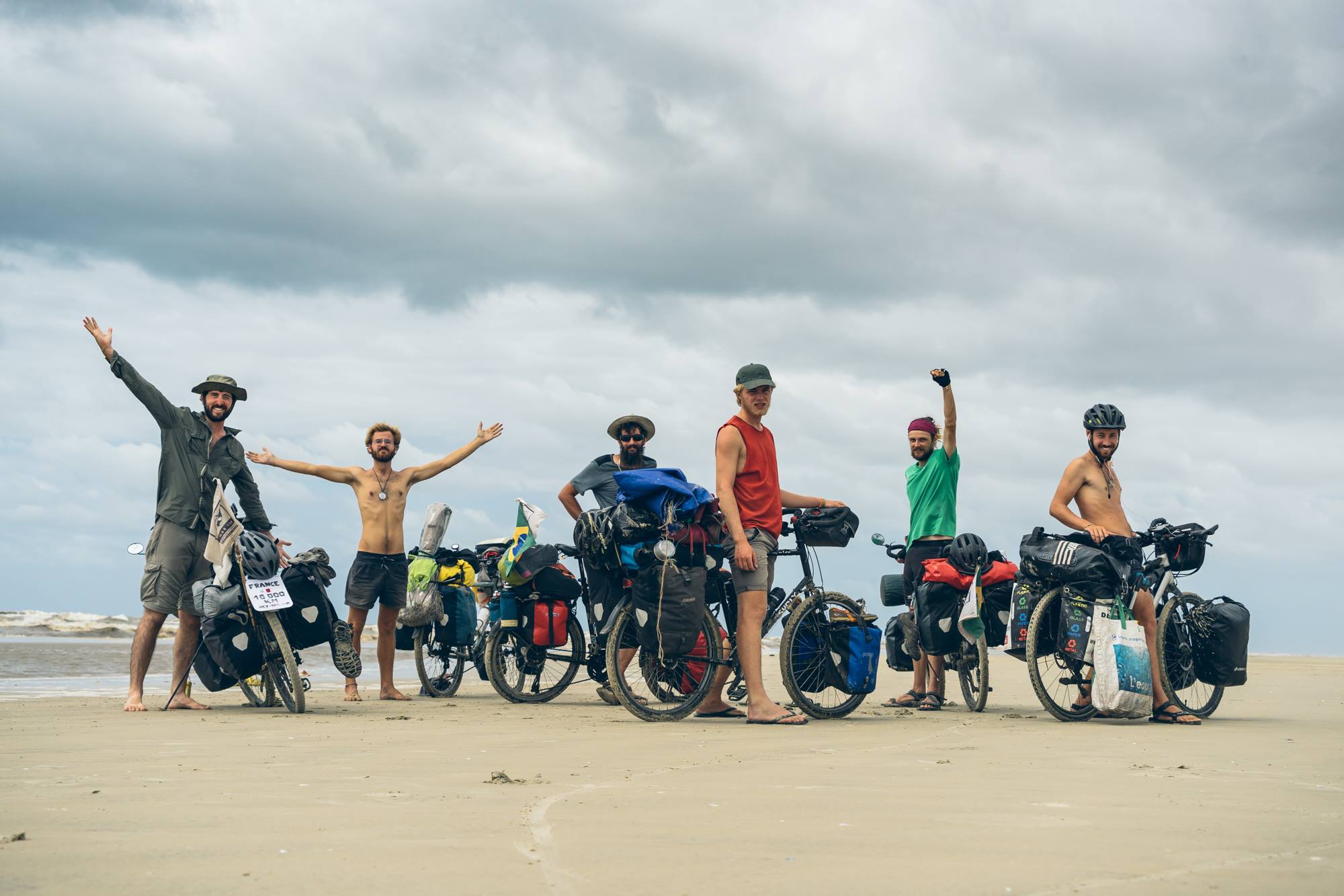 Début de matinée avant de passer la journée à rouler sur la plage
