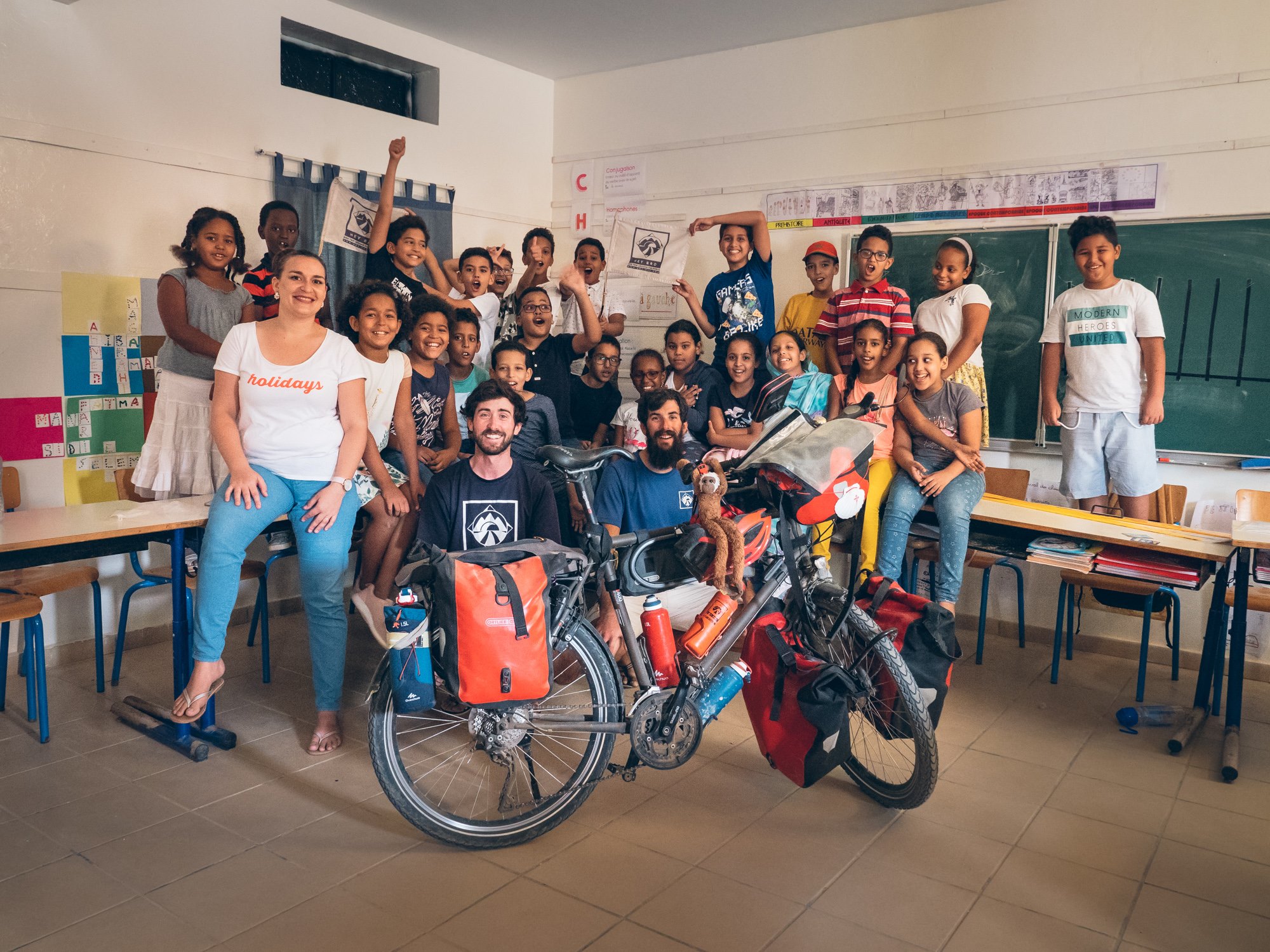 Présentation du projet avec la magnifique classe de Pauline Kerbally au Lycée Privé Les Méharées