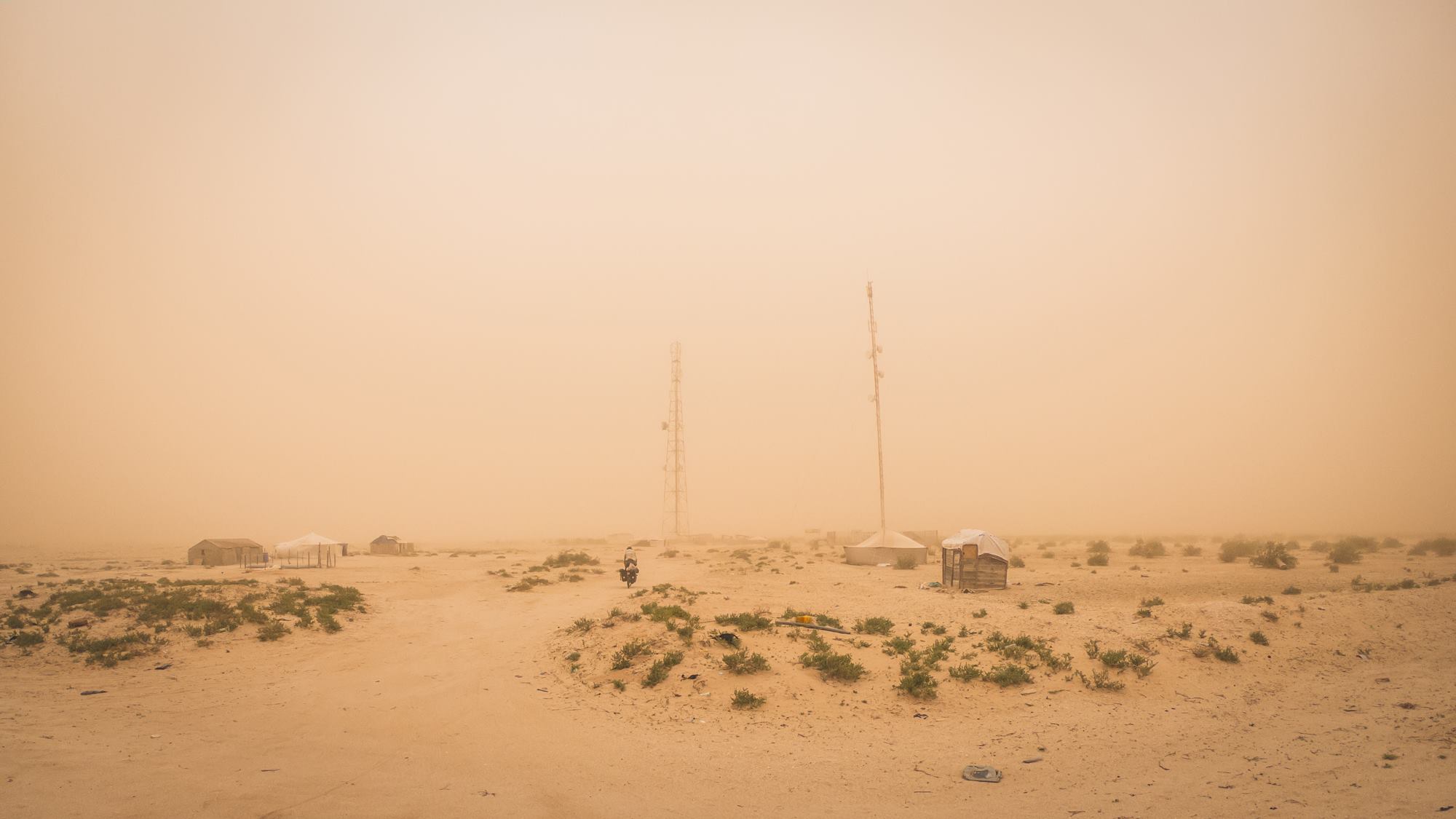Tempête de sable en cours