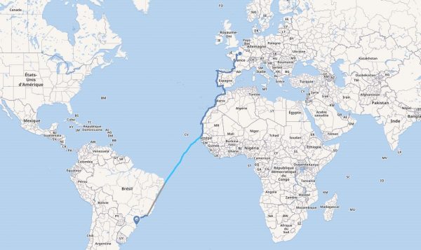 Travel Map janvier 2019